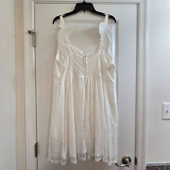 Hot Topic - Sweet Society - White Angel Wings Lace Cami Dress - NWT - Picture 5 of 12